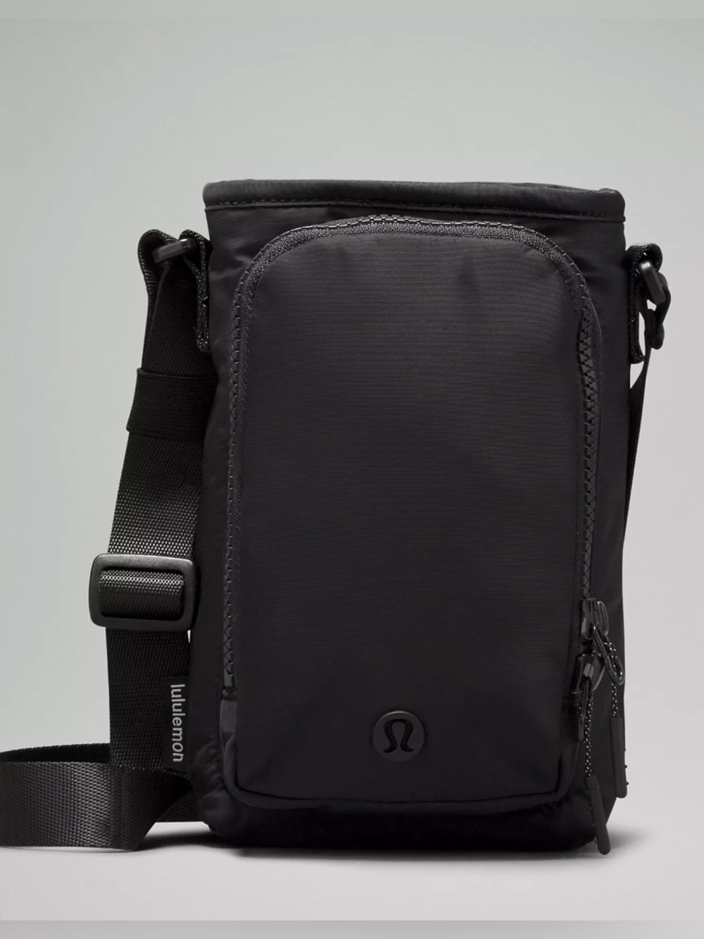 LULULEMON Water Bottle Crossbody Bag with Front Bag 2L, Black